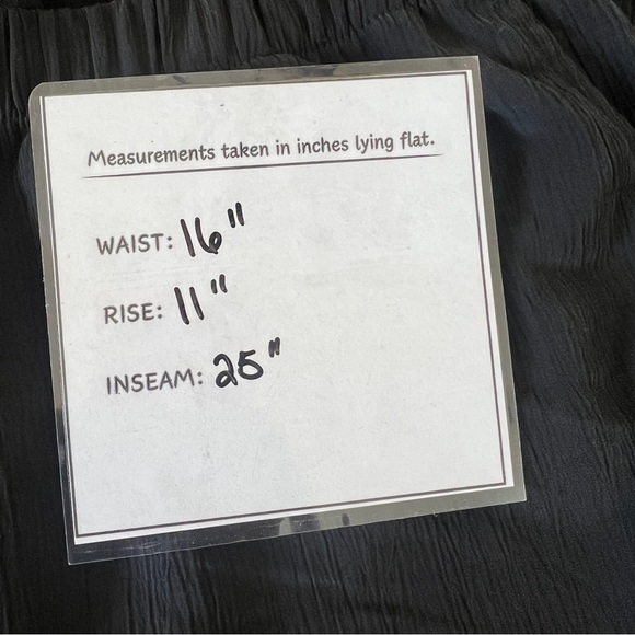 NWT J.Jill Pure Jill Black Crinkle Wide Leg Pants M Pull-On Comfort Casual - Picture 7 of 7